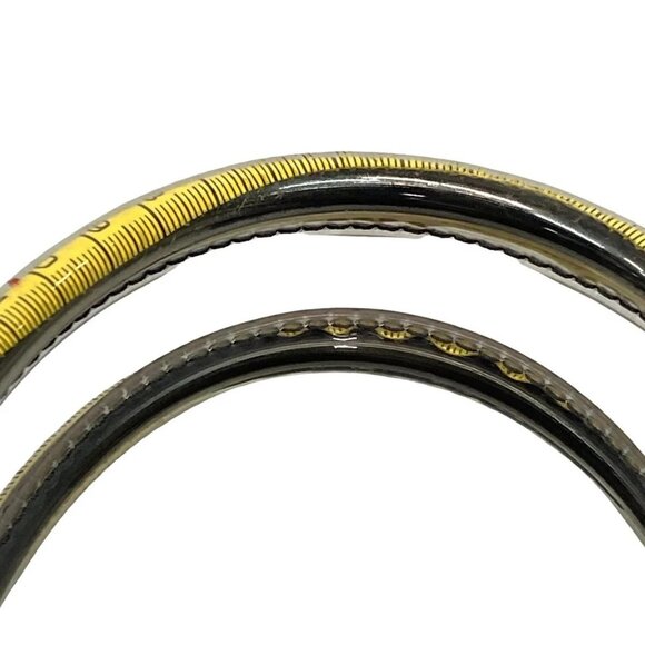 Auth CHRISTIAN LOUBOUTIN Paloma White Yellow Multi Vinyl Leather Tote Bag - Picture 10 of 15